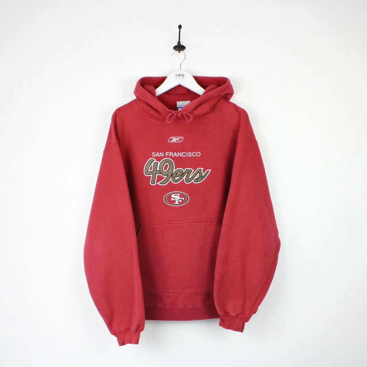 Vintage NFL REEBOK San Francisco 49ers Hoodie Red | Large