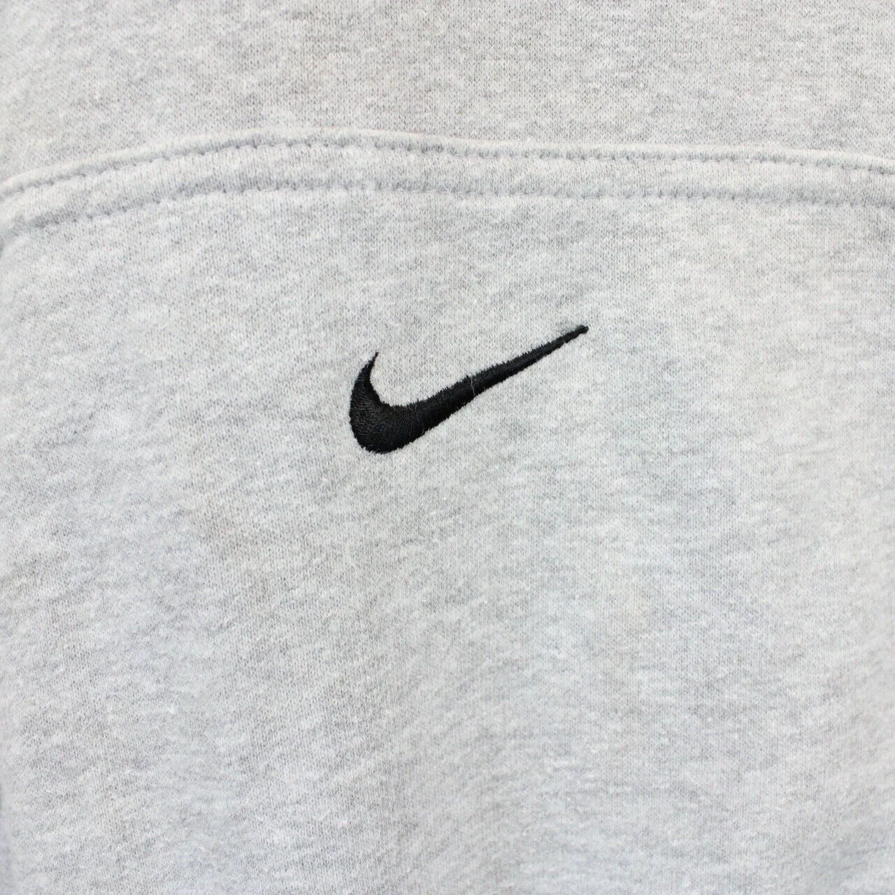 Vintage NIKE TEAM Hoodie Grey | Medium