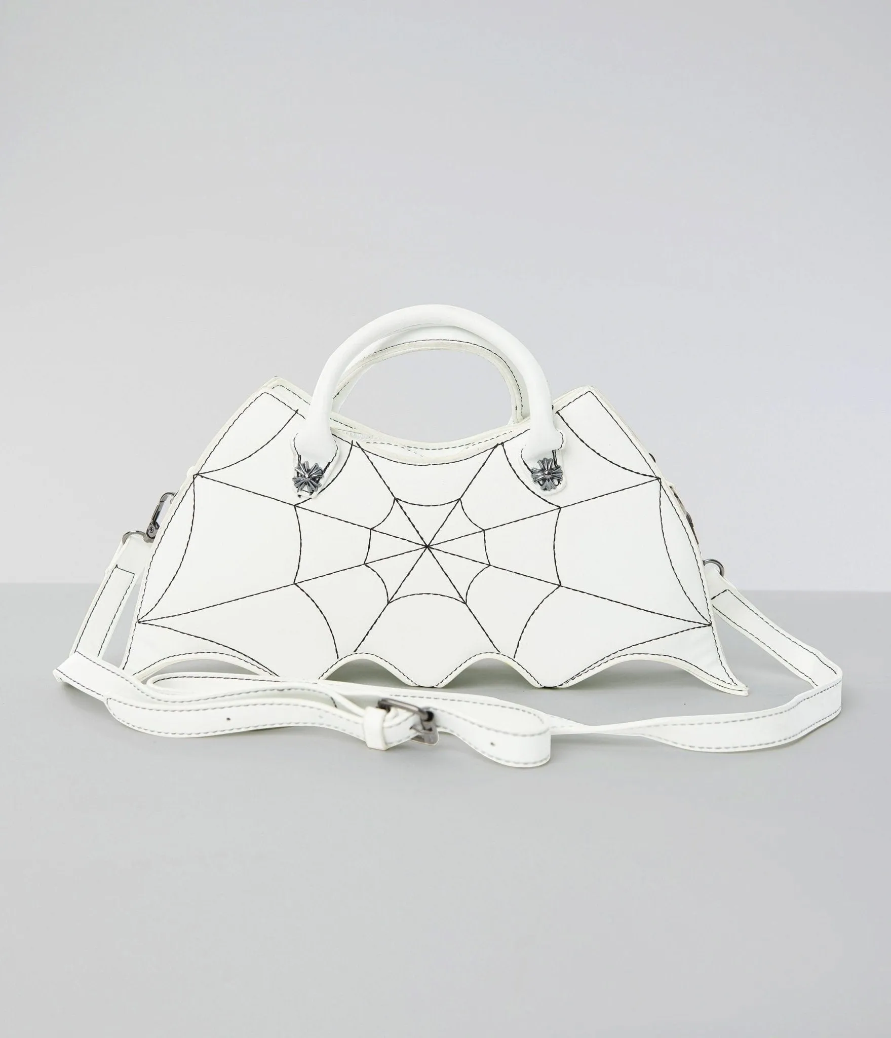 White Bat Webbed Handbag