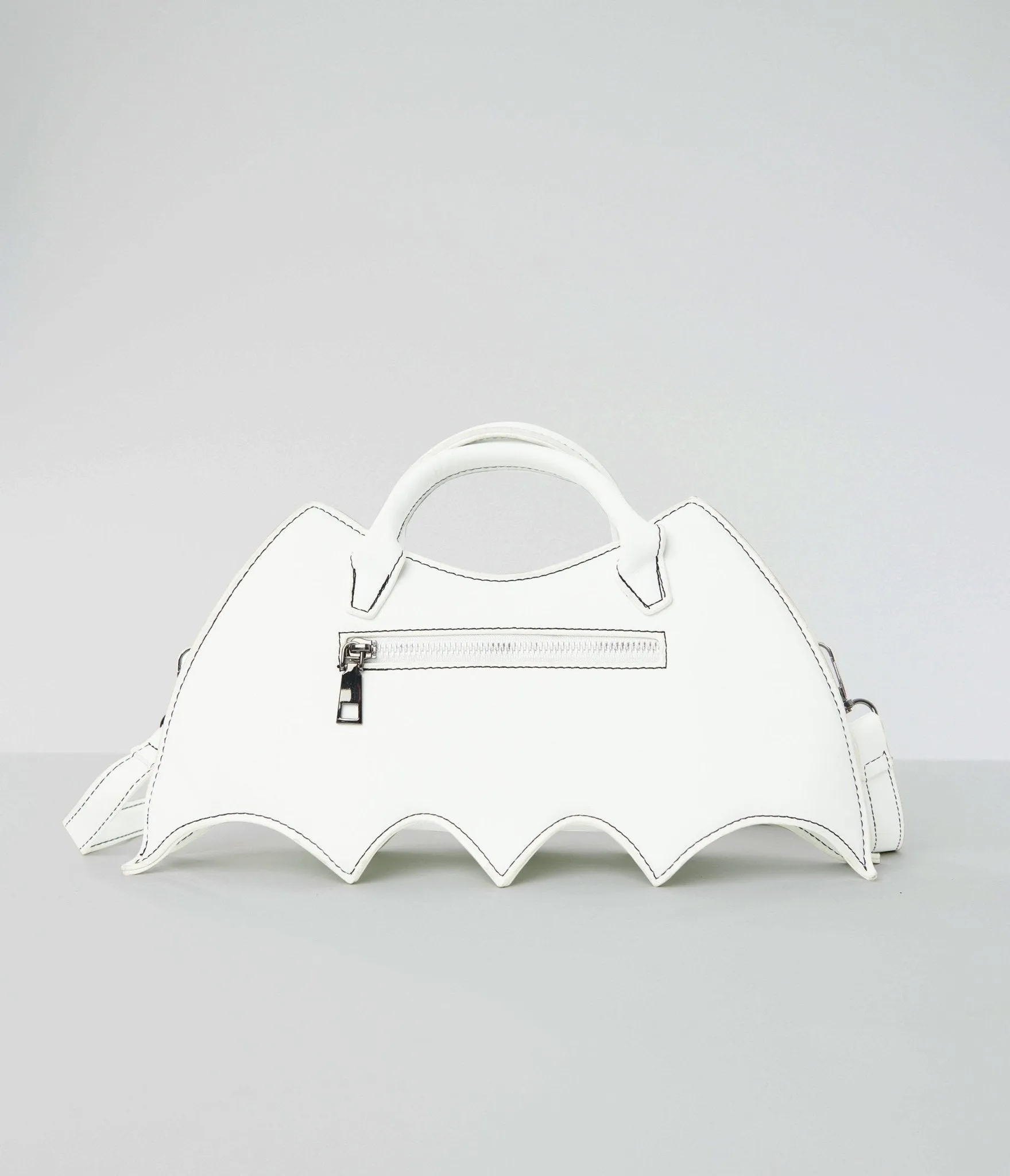 White Bat Webbed Handbag