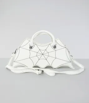 White Bat Webbed Handbag