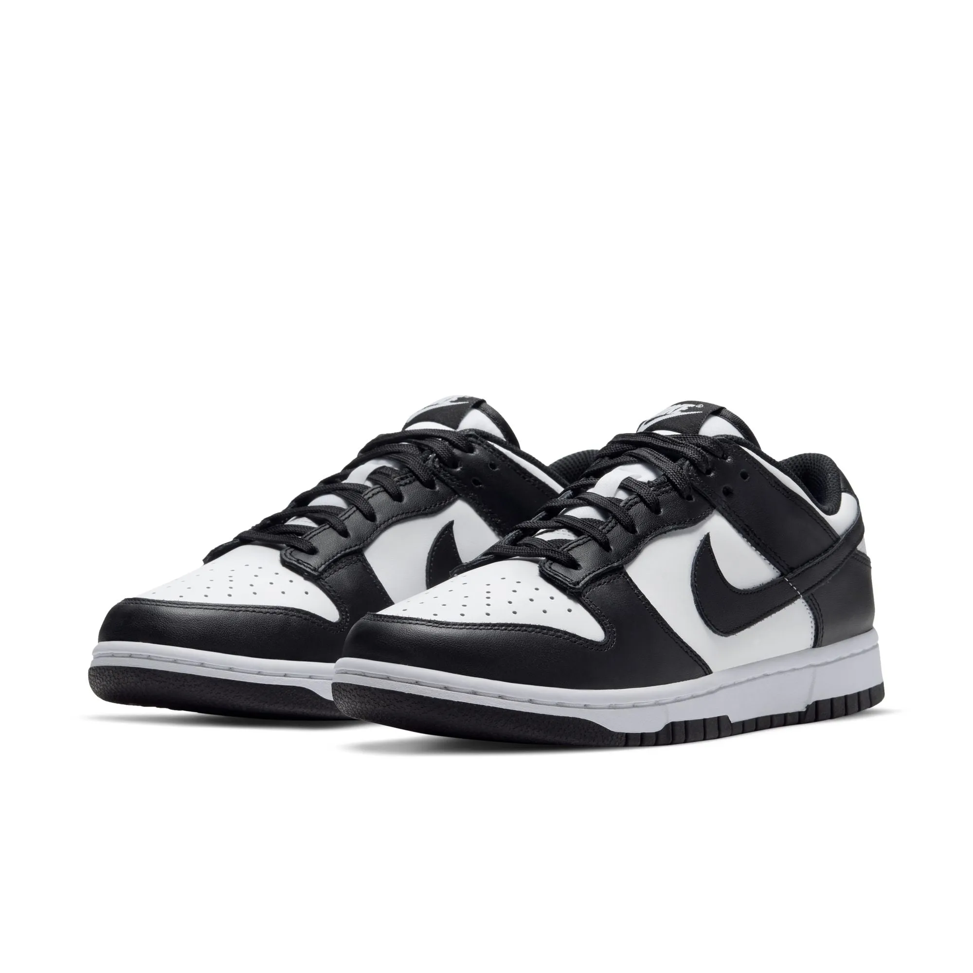 Women's  Nike Dunk Low- WHITE/BLACK-WHITE