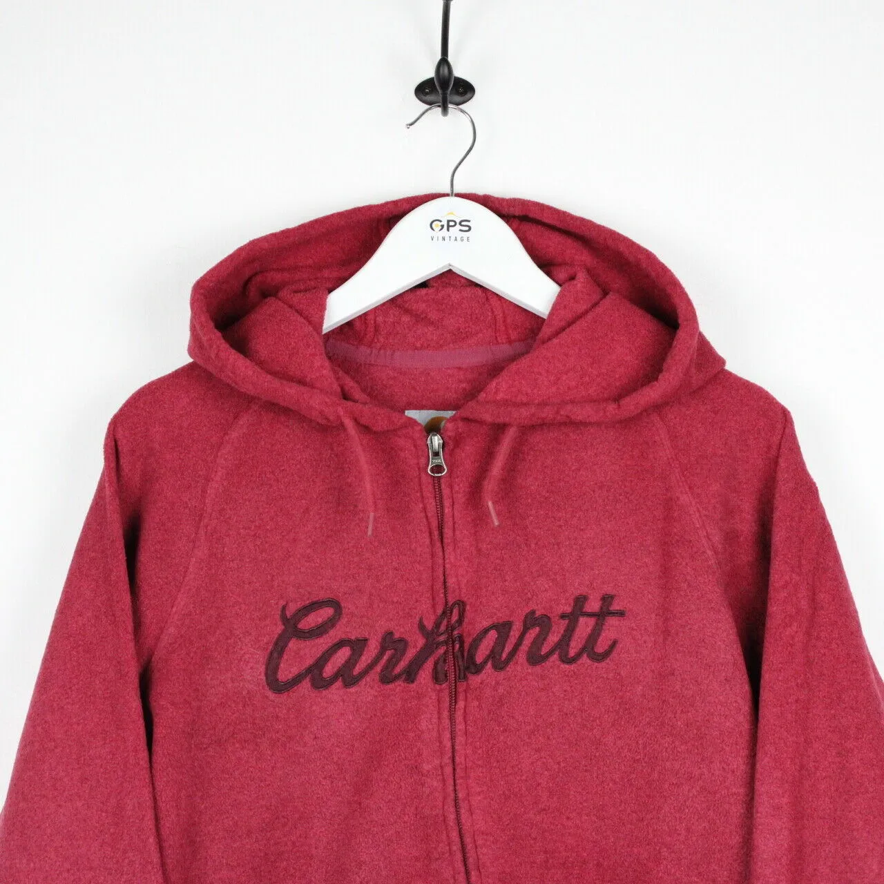 Womens Vintage CARHARTT Hoodie Red | Medium