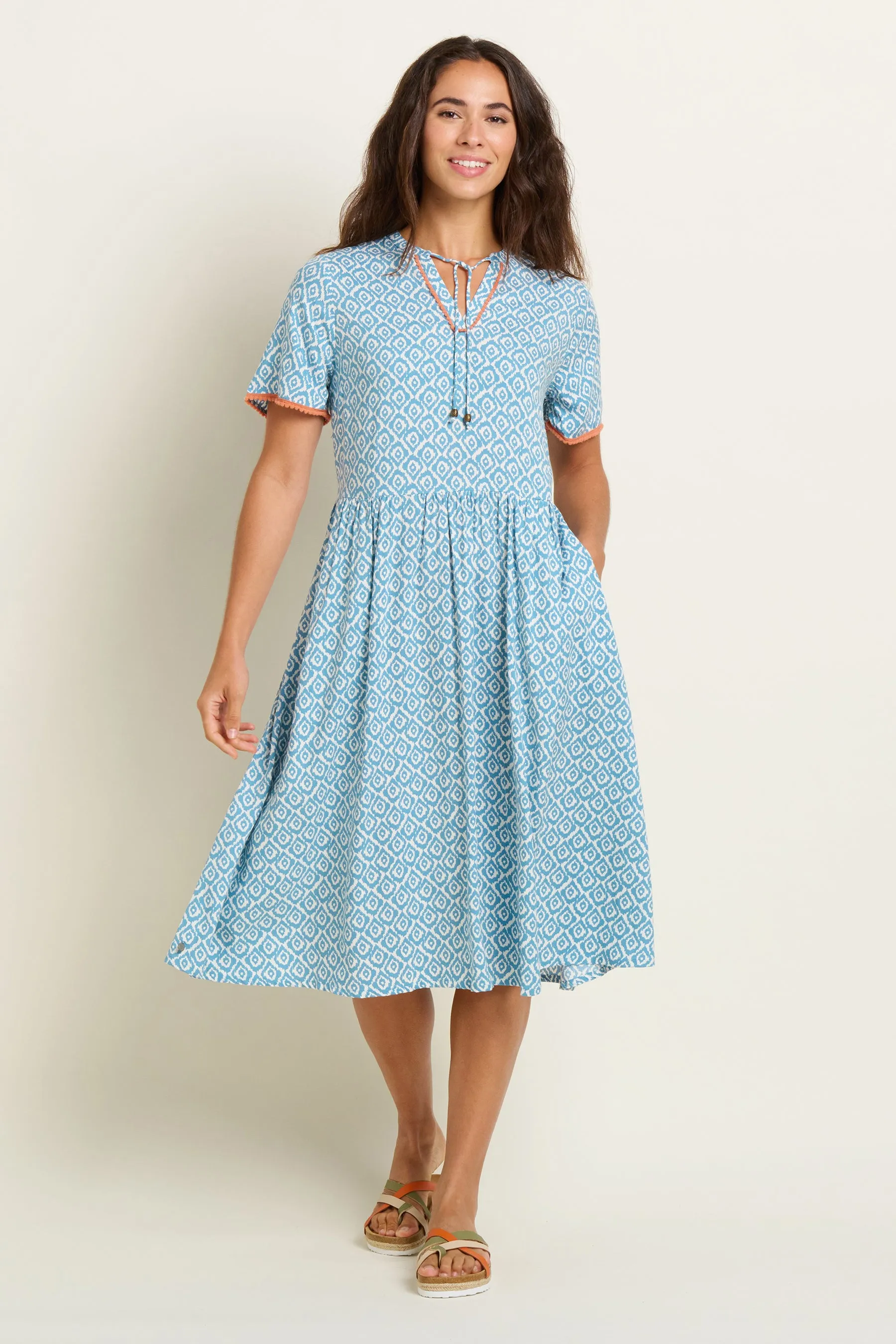 Yasmin Blue Midi Dress