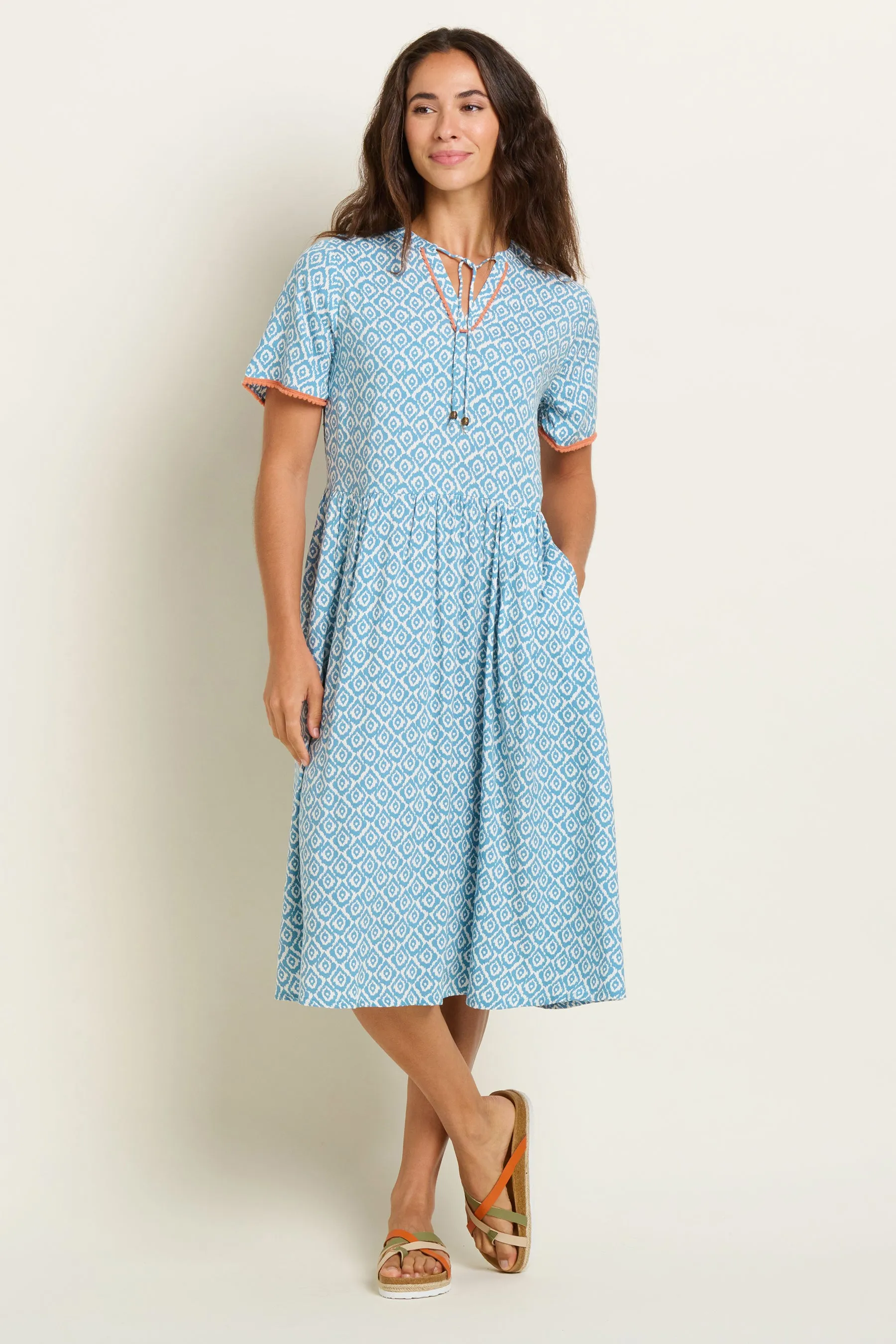 Yasmin Blue Midi Dress